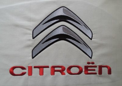 Logo Citroën Sponsort brodé